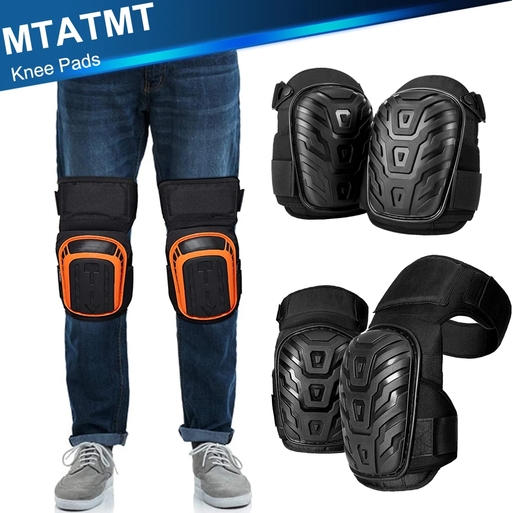 

MTATMT 2Pcs/Pair Professional Gel Knee Pads for Work Construction, Gardening, Cleaning, Flooring and Garage