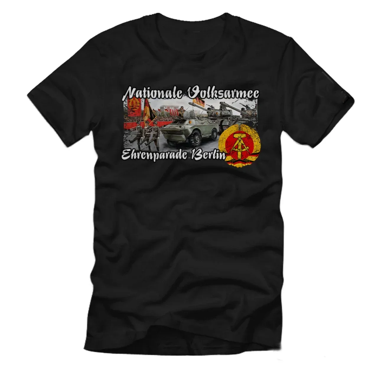 NVA Parade Ehrenparade Nationale Volksarmee T-Shirt. Summer Cotton Short Sleeve O-Neck Mens T Shirt New S-3XL