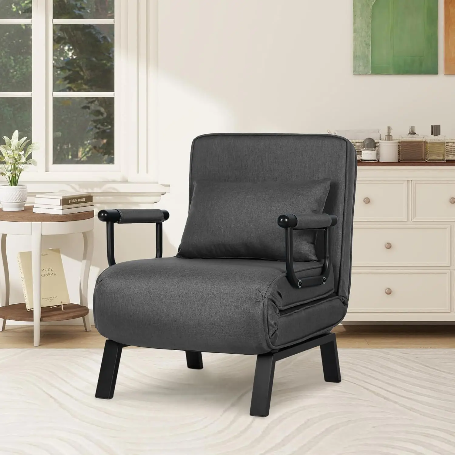 Folding sofa bed integrated dual-purpose household multi-function single folding sofa bed comfortable sofa chair