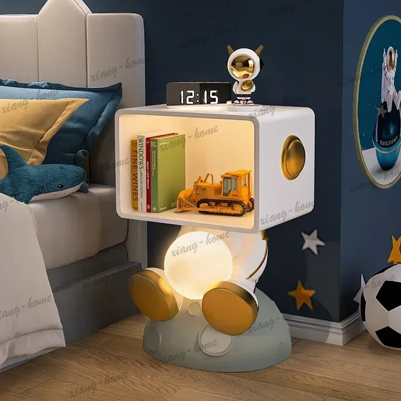 Best Sellers Modern Night Bedside Table Led Nordic Light Bedroom White Storage Nightstands White Minimalist Armarios De Dormitor