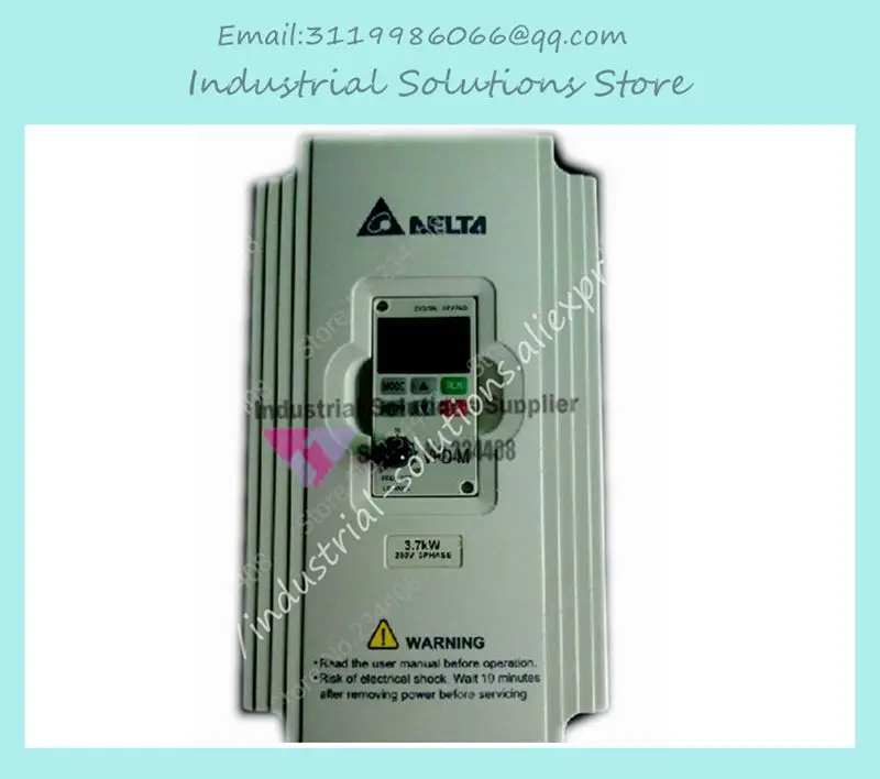 

Input 3PH 220V Output 3PH Inverter 3 Phase VFD037M23A 0~240V 17A 0.1~400Hz 3.7KW 5HP VFD-M Series New