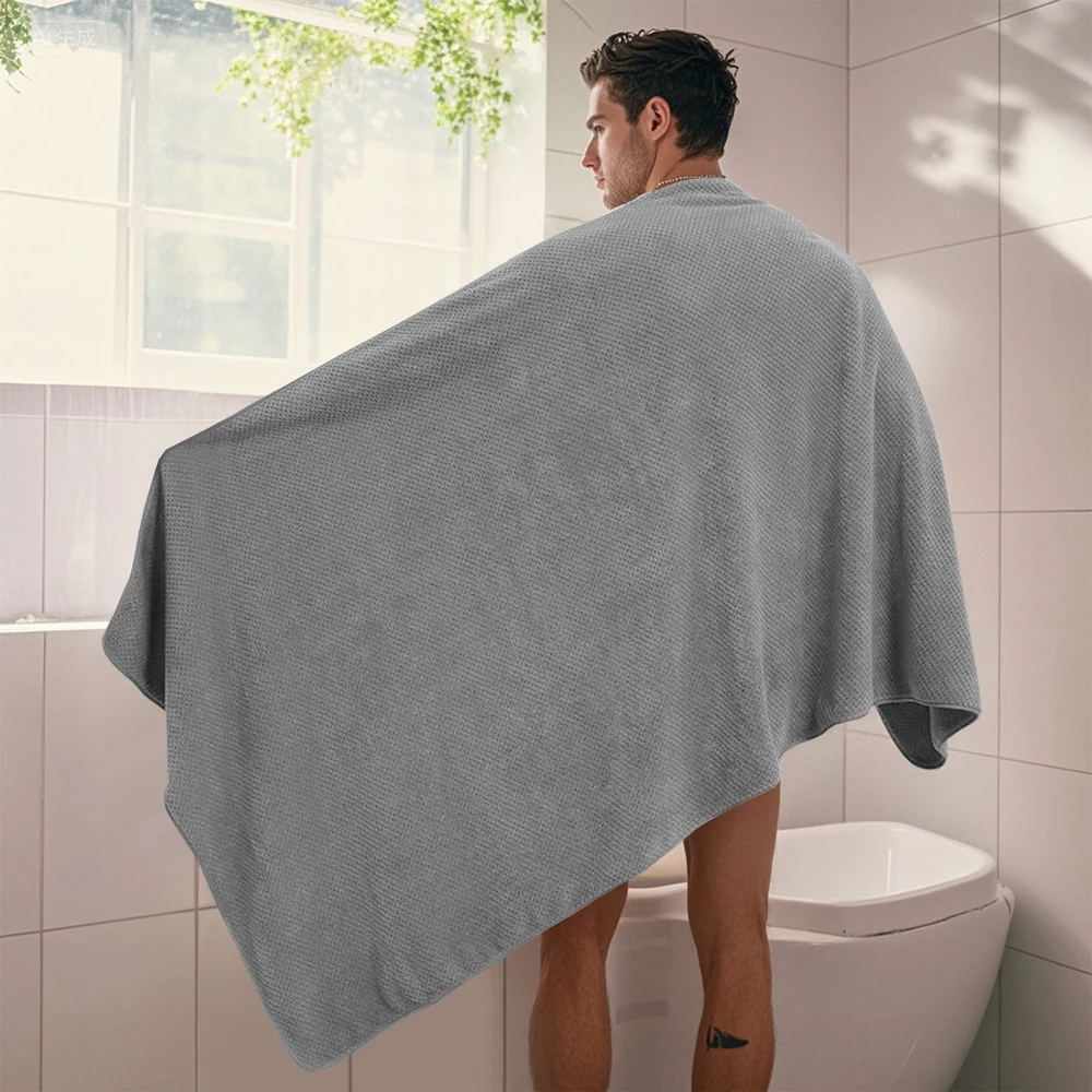 2Pcs Luxury Bath Towel Set, Highly Absorbent Quick-Dry Coral Fleece, Soft Comfortable Multi-Color, Perfect Gift for Home Hotel