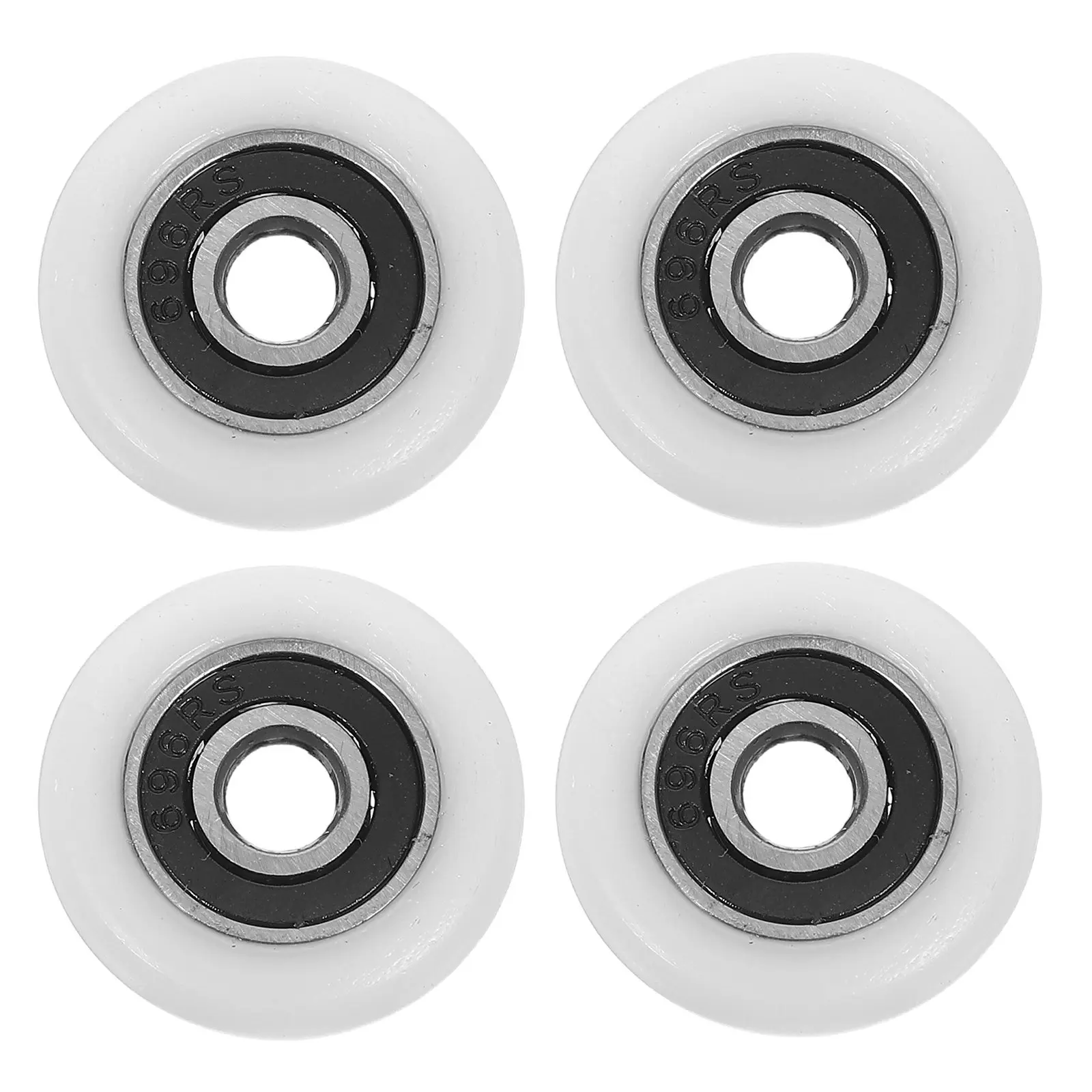 4Pcs Premium Shower Door Rollers Wheels Replacement for Sliding Glass Doors Universal Fit Waterproof Sealed Bathroom Sliding