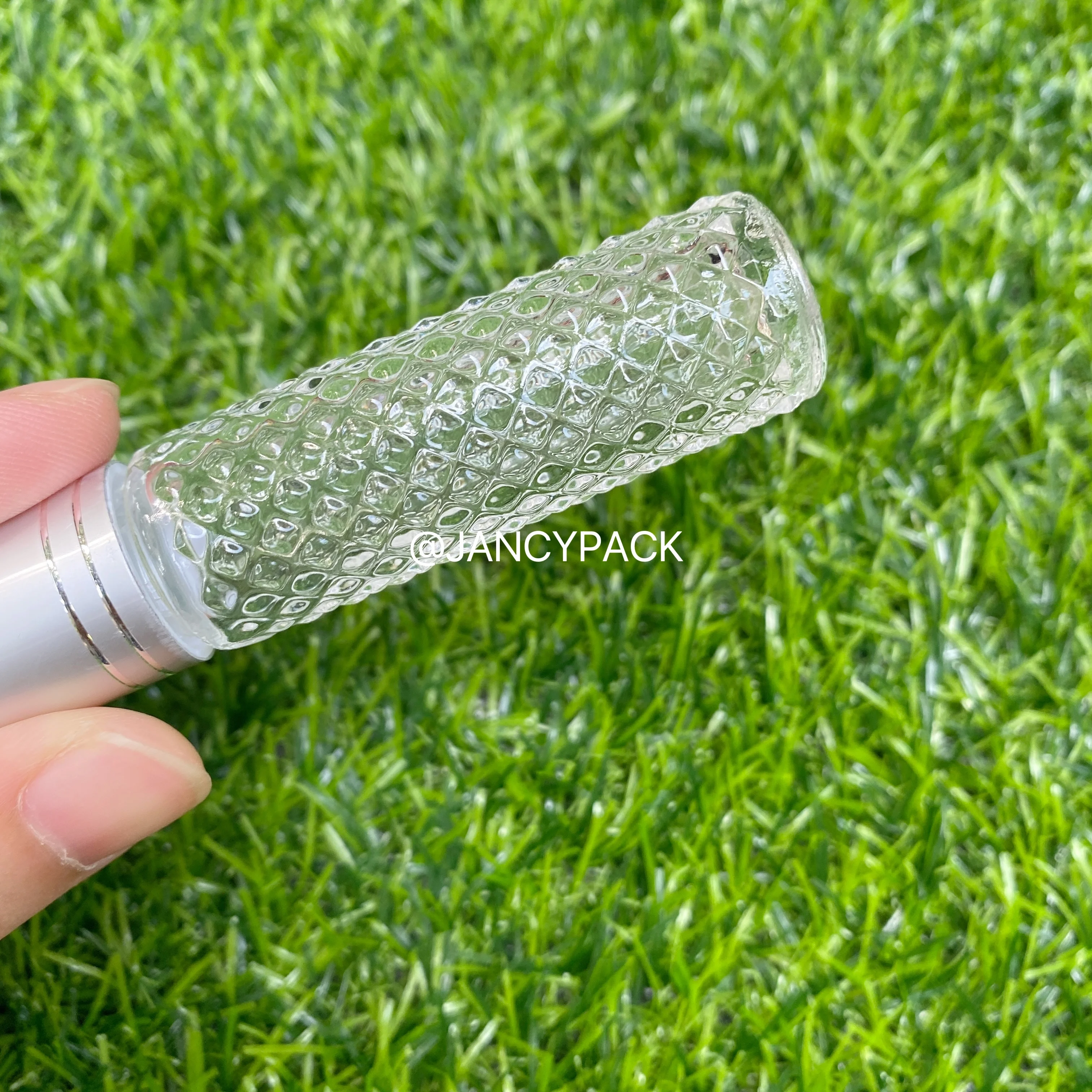 Botellas con rodillo de vidrio de 10ml para aceites esenciales con bola de rodillo de plástico, botella transparente recargable, contenedores en rollo de masaje a prueba de fugas