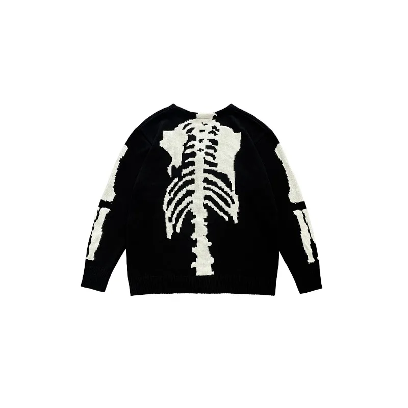 High Street KAPITAL Japanese Vintage Rib Skeleton Knit Cardigan Sweater Coat Men's Clothing Women's Clothes