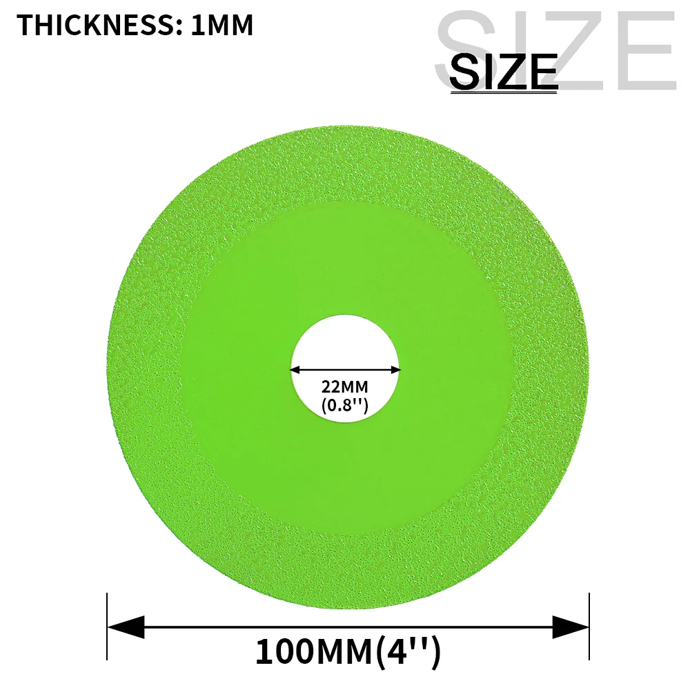 2/4/6pcs Glass Cutting Disc 100mm Ultra-thin Diamond Saw Blade For Jade Crystal Wine Bottles Grinding Chamfering Glass Cutting