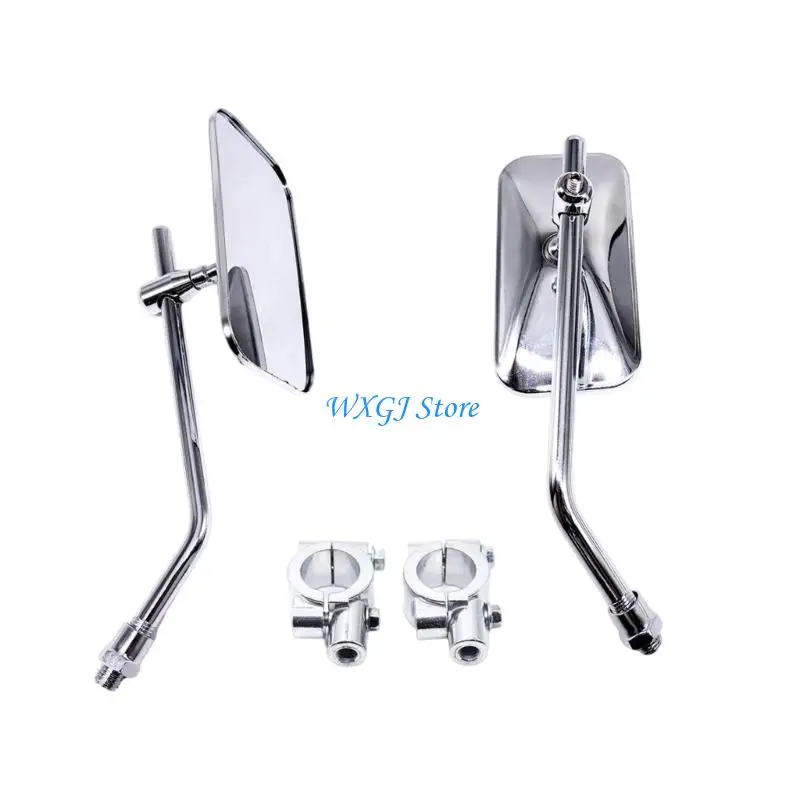 

37JE Quick Mount Motorcycle Mirrors Featuring All Weather Performances and Classical Design Safety Focused For Commuters 2pcs