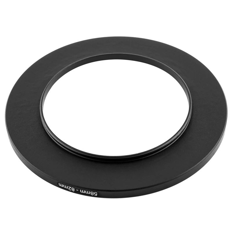 Rise-カメラレンズ用の2個のステップアップフィルターリングアダプター、58mm〜82mm、77mm〜82mm