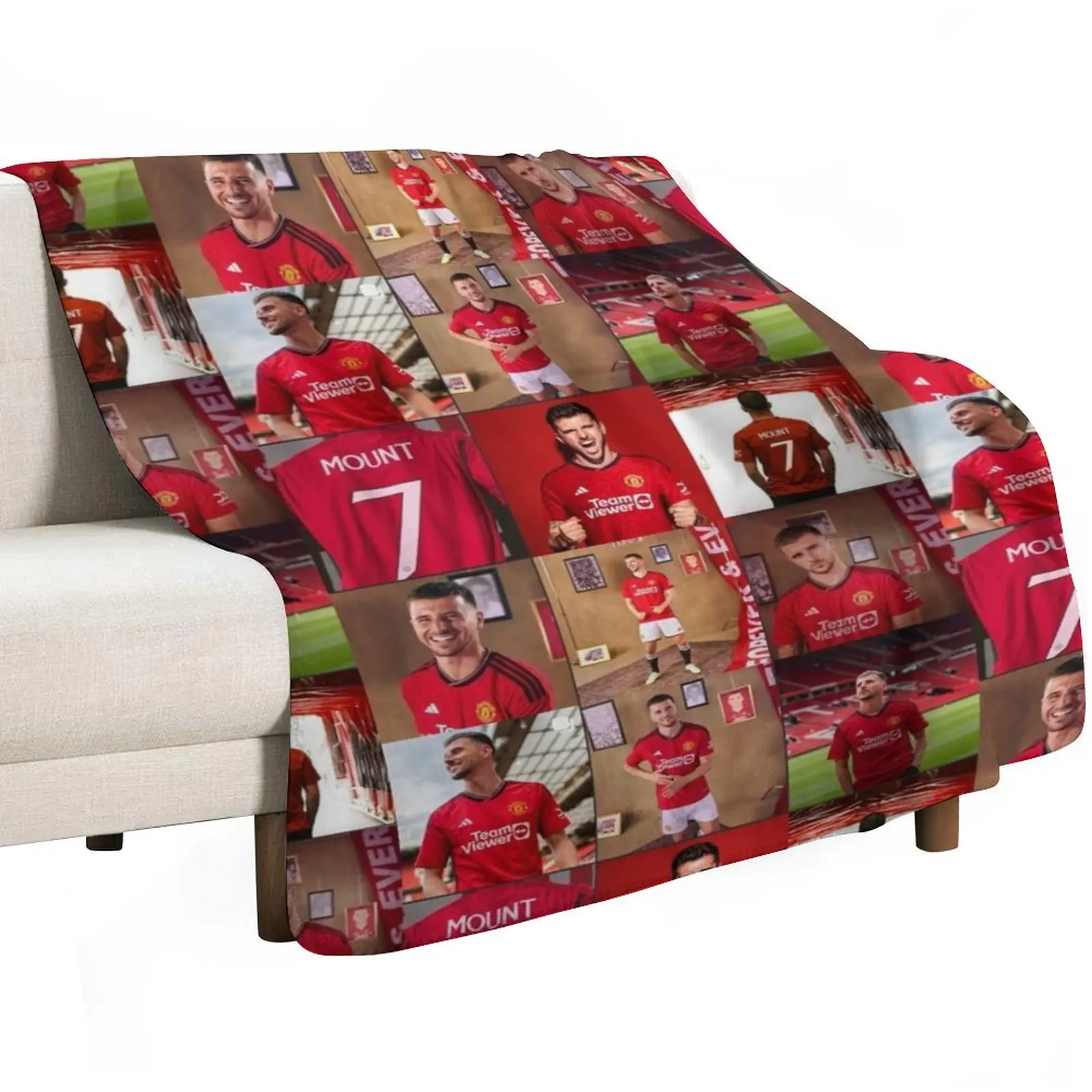 Mason Mount United Throw Blanket anime heavy to sleep Picnic Furrys Beach funny gift Blankets