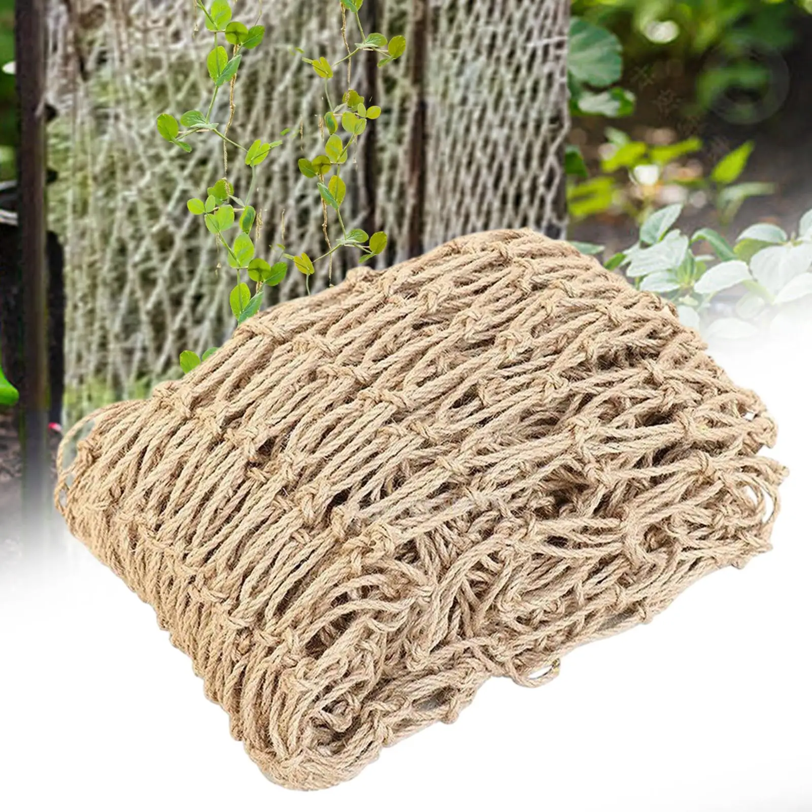 6.6ft X 16.4ft Jute Twine Trellis Net, 3.9