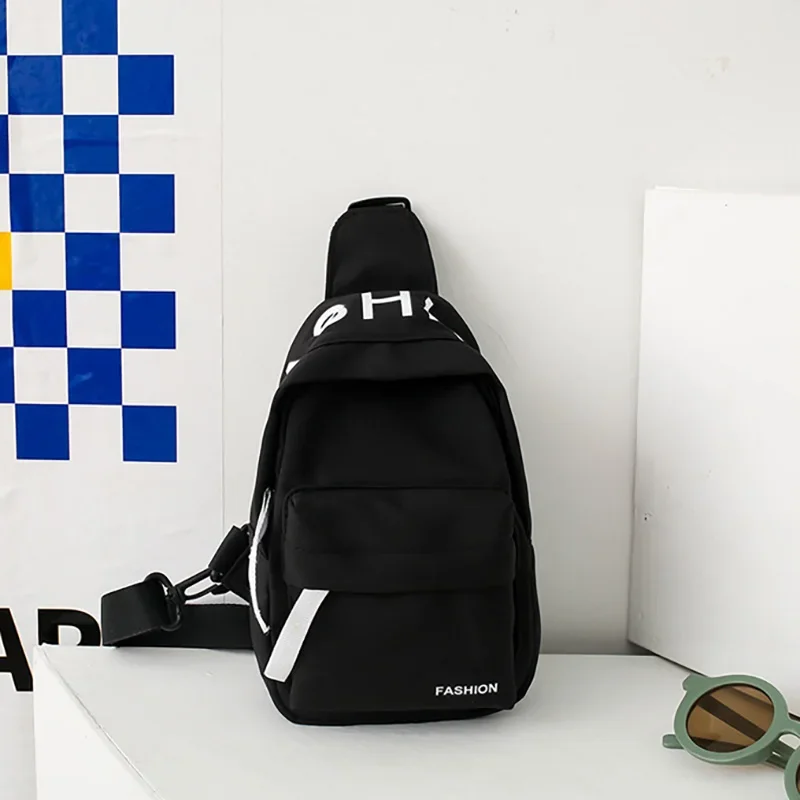 

Kids Crossbody Bag with Adjustable Belt - Casual Letter Waistbag for Boys & Girls, Cute Pure Color Shoulder Bag for Children