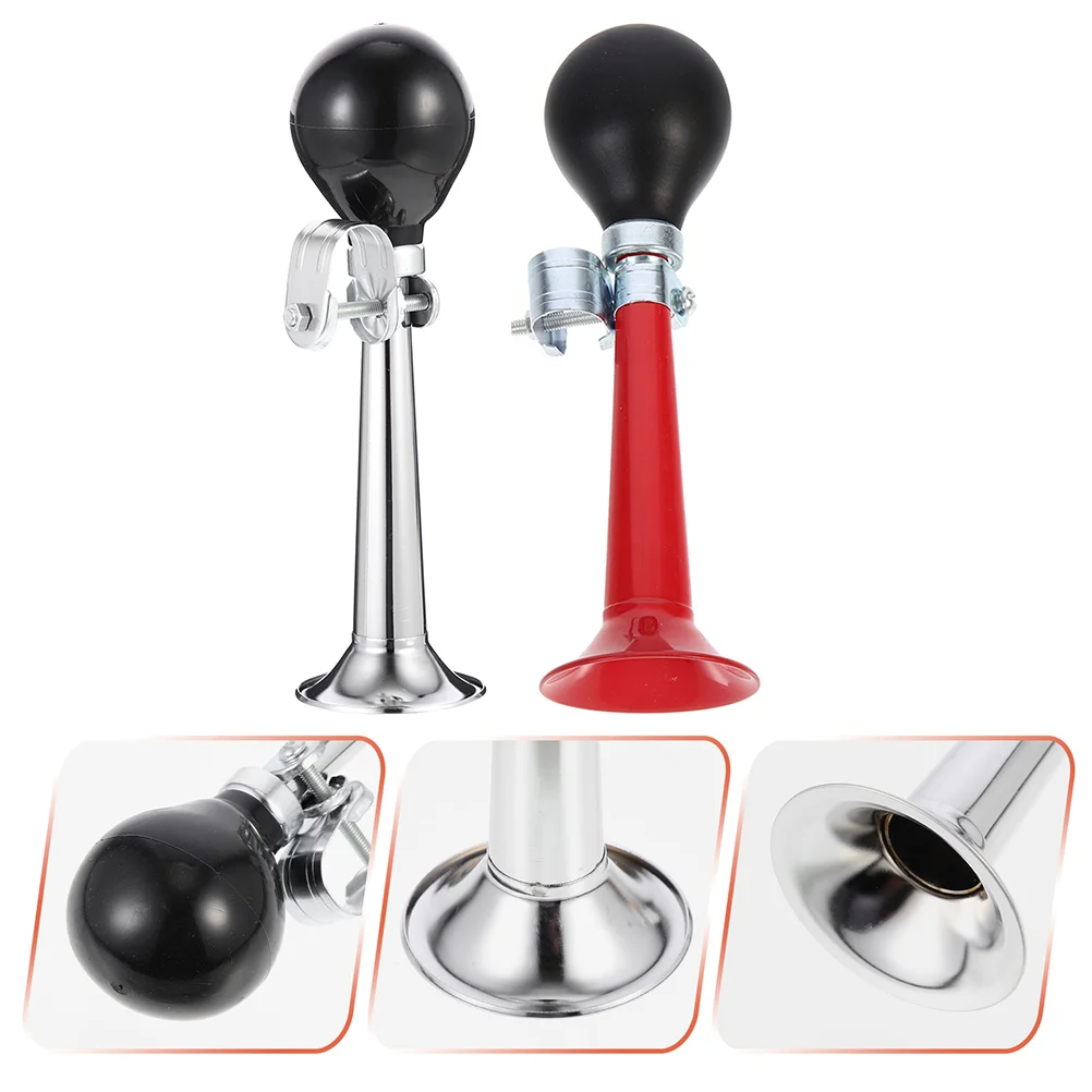 

2 Pcs Bicycle Horn Mini Trumpet Squeeze Bike Retro Clown Loud Bell Kids for Bicycles Classic