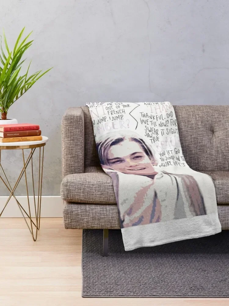 Leonardo DiCaprio / Jack Dawson Merch Throw Blanket Warm heavy to sleep Blankets