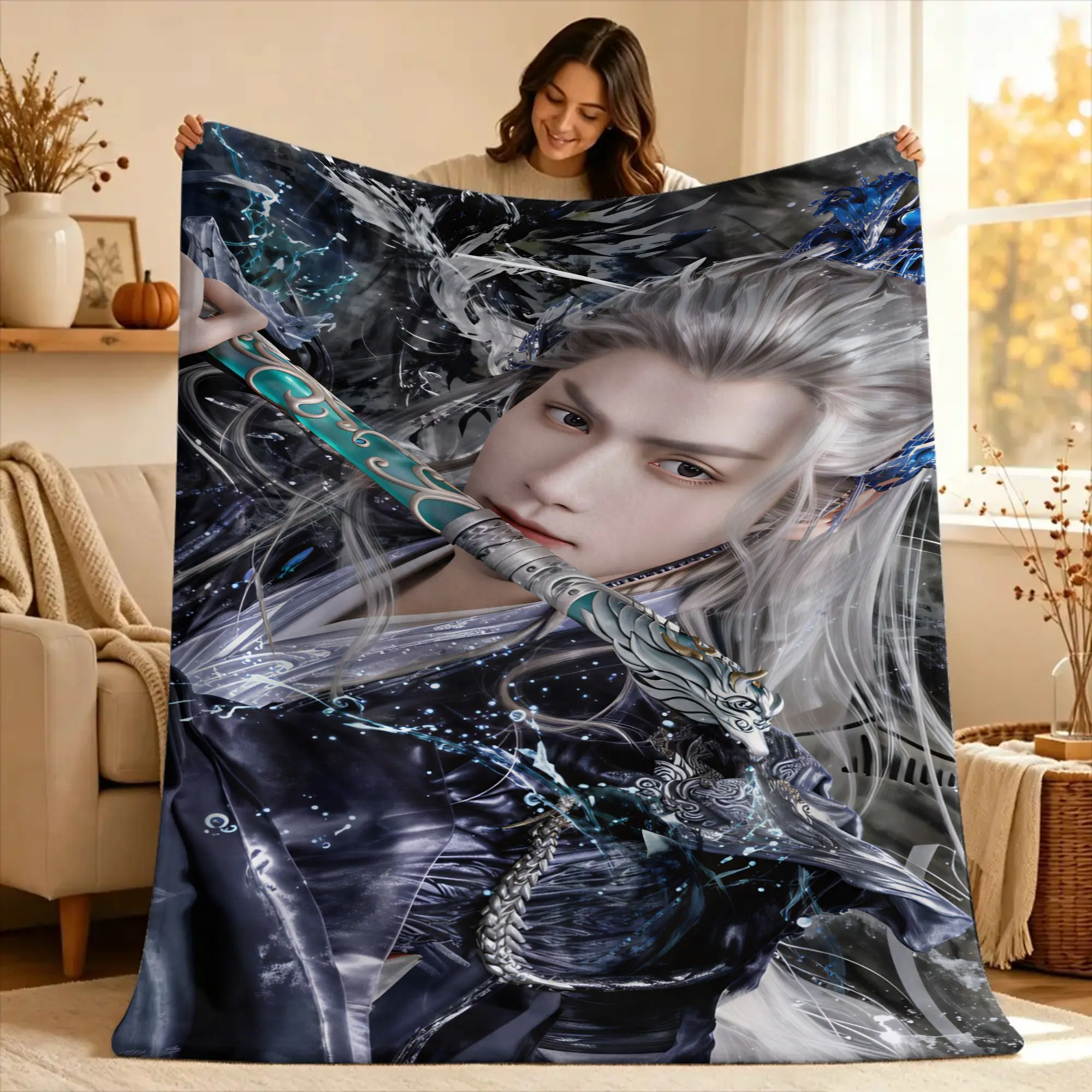 Leo Luo Yunxi Bai Lu  Blankets Quality Super Soft  Throw Blanket Winter Travel Home Decor Novelty Bedspread