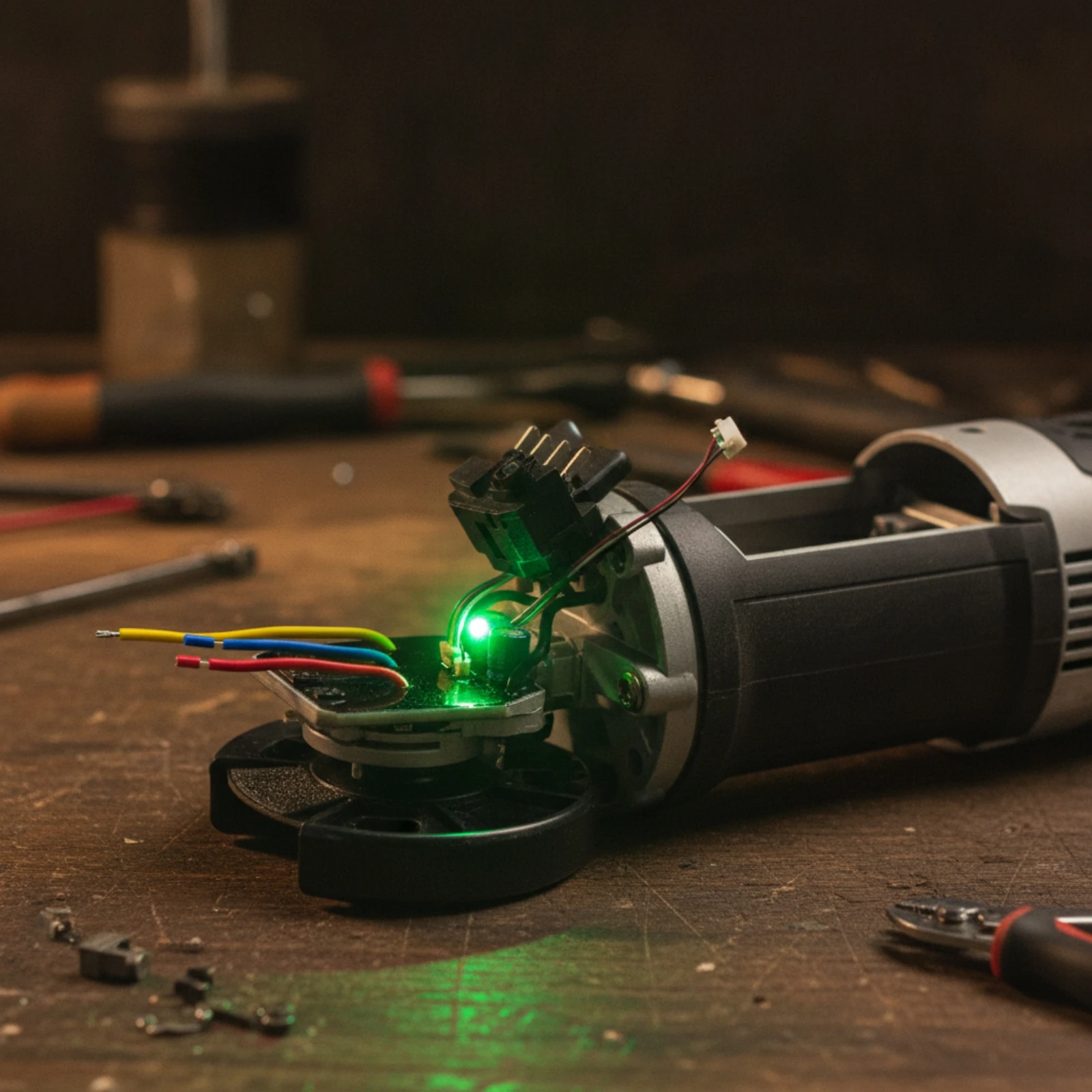 Angle Grinder Control Board Compact Grinder Controller with Switch Brushless Tool Control Board Lightweight Hardware