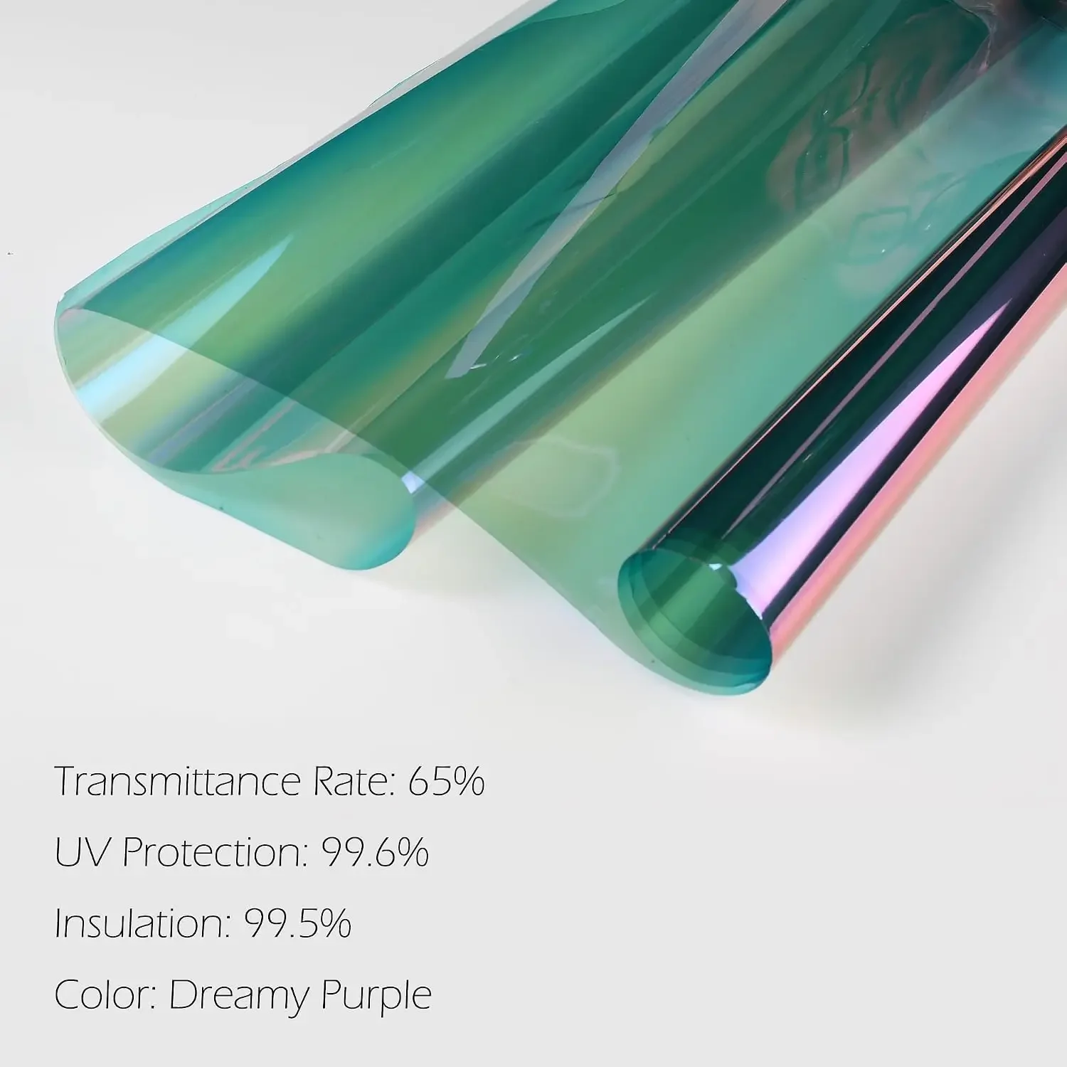 Traumhafter königlicher lila Glastönungsfilm VLT65% UV99% IRR99% für Front- und Seitenfenster mit glänzendem lila-blauem Farbwechseleffekt – Detail 2