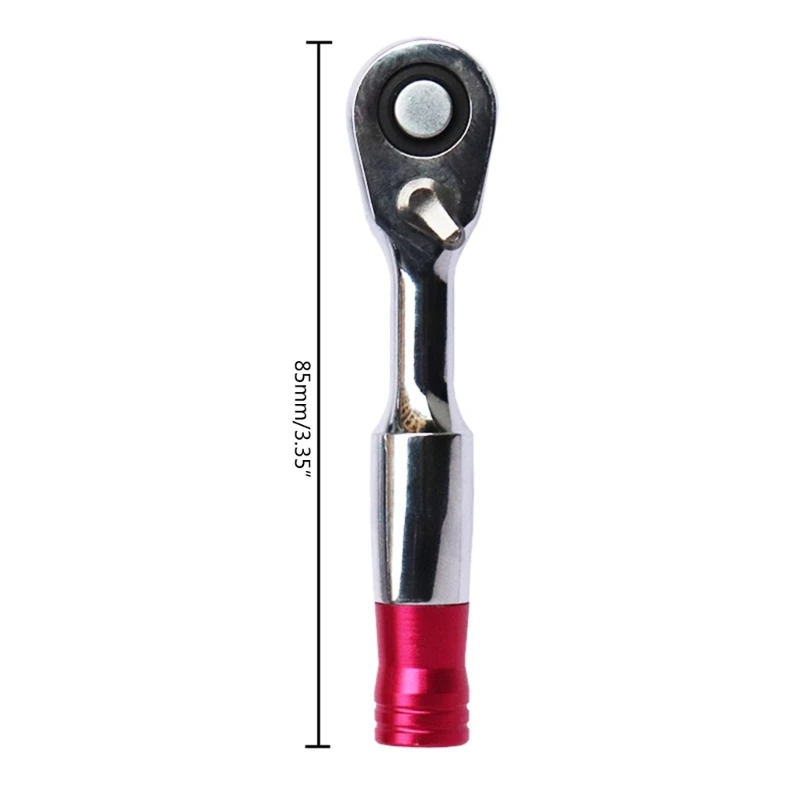 Mini 1/4 inch Cờ Lê Bánh Răng 72 Răng Ổ Cắm Nhanh Cờ Lê Bánh Răng Tua Vít Trang Sức Giọt