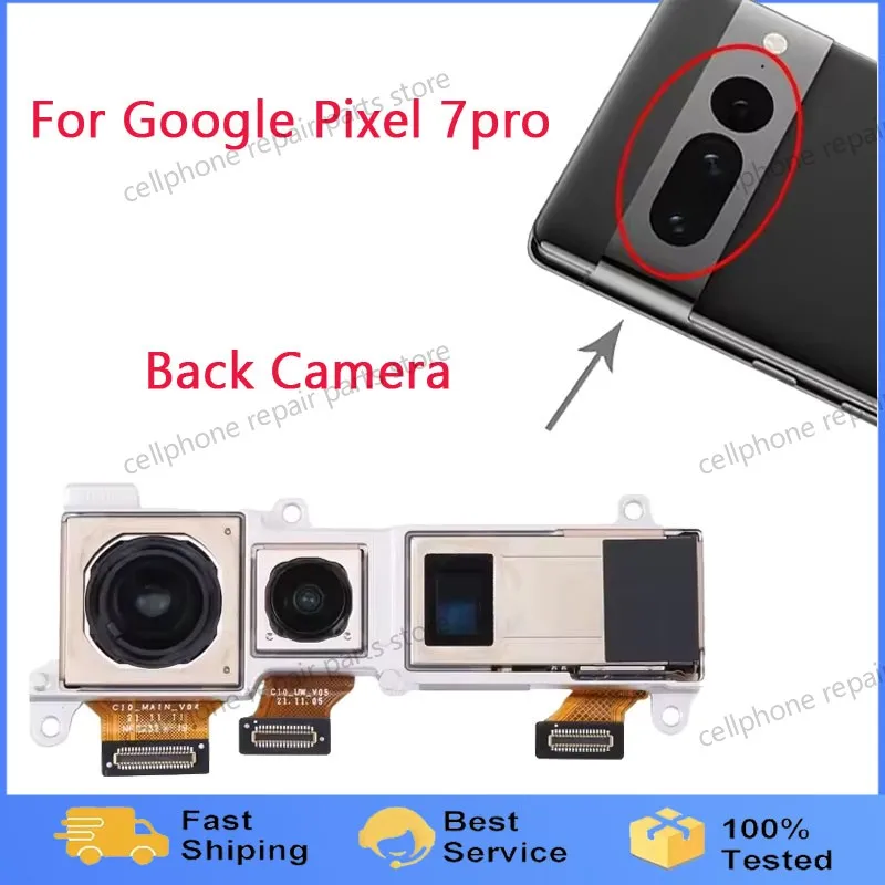 Back Rear Camera For Google Pixel 7 Pro GP4BC GE2AE Phone Repair Replace Main Camera Module