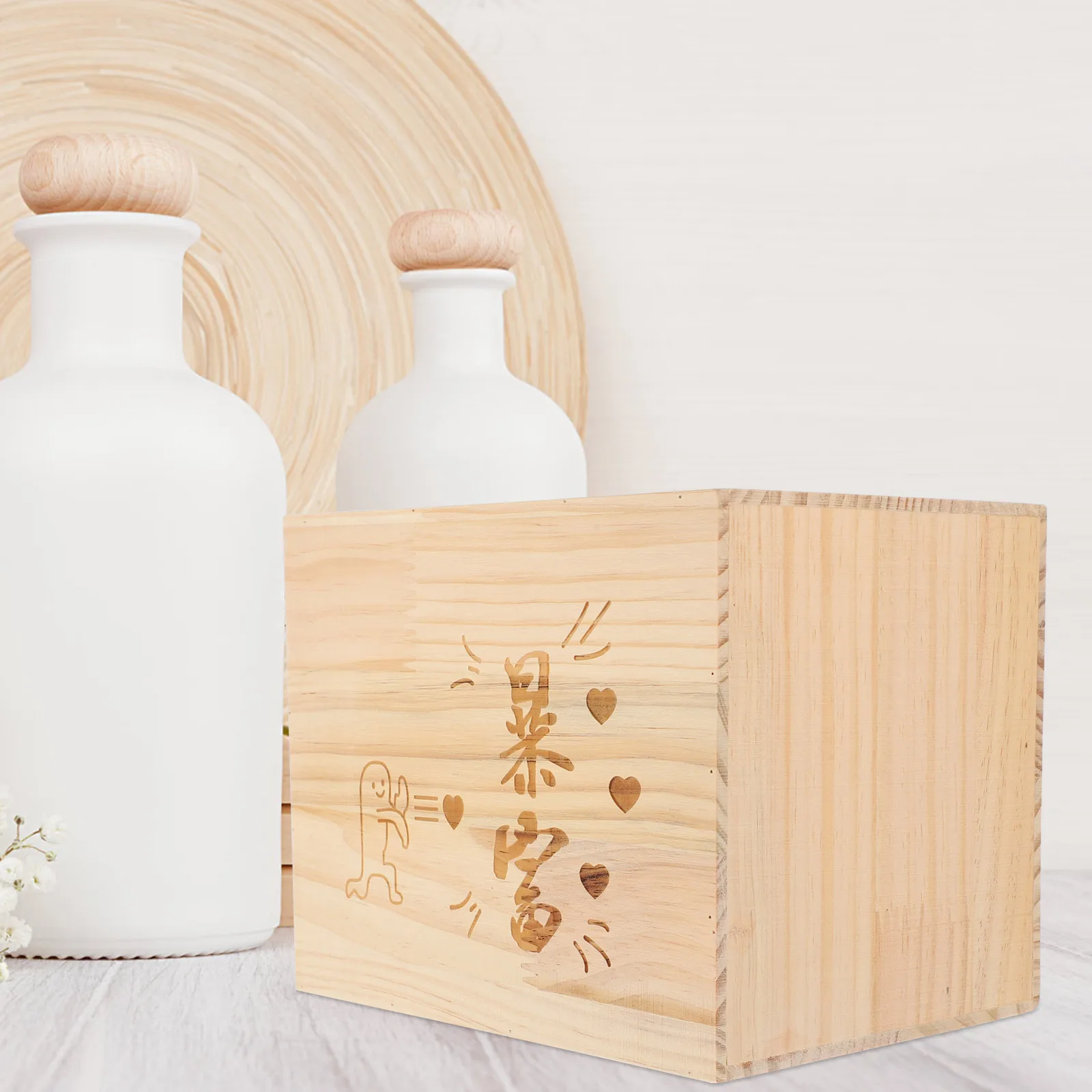 Kinder Sparschwein Holz Münze Glas Für Kinder Kleine Spardose Nette Spardose Für Home Office Dekoration Geschenk