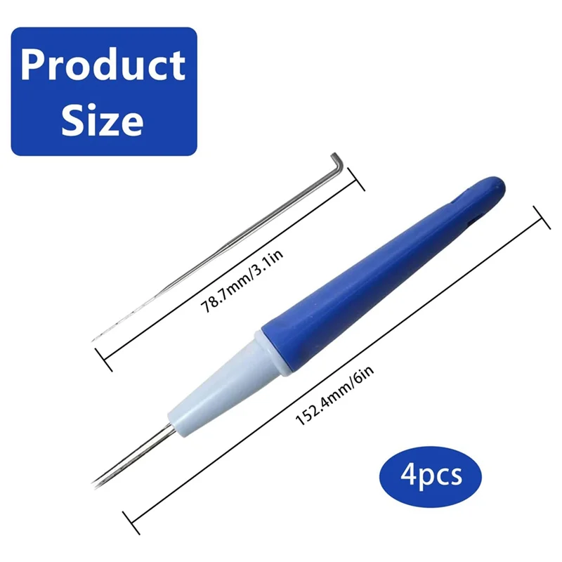 ABFS 4Pcs Needle Felting 3 Needles Tool, Pen Style Needle Felting Tool Kit With 3 Needles Wool Felt Needle Tools Kit