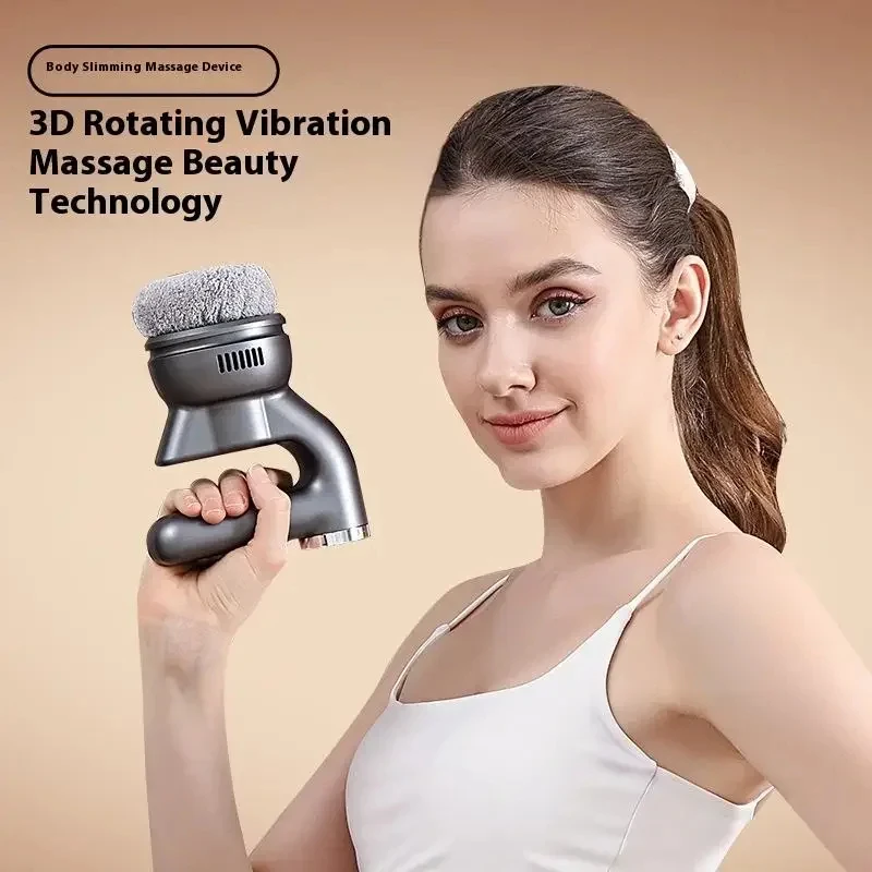 3D Rotating Vibration Body Massager Electric Handheld Deep Tissue Muscle Relaxer Full Body TypeC Rechargeable Portable Home Use