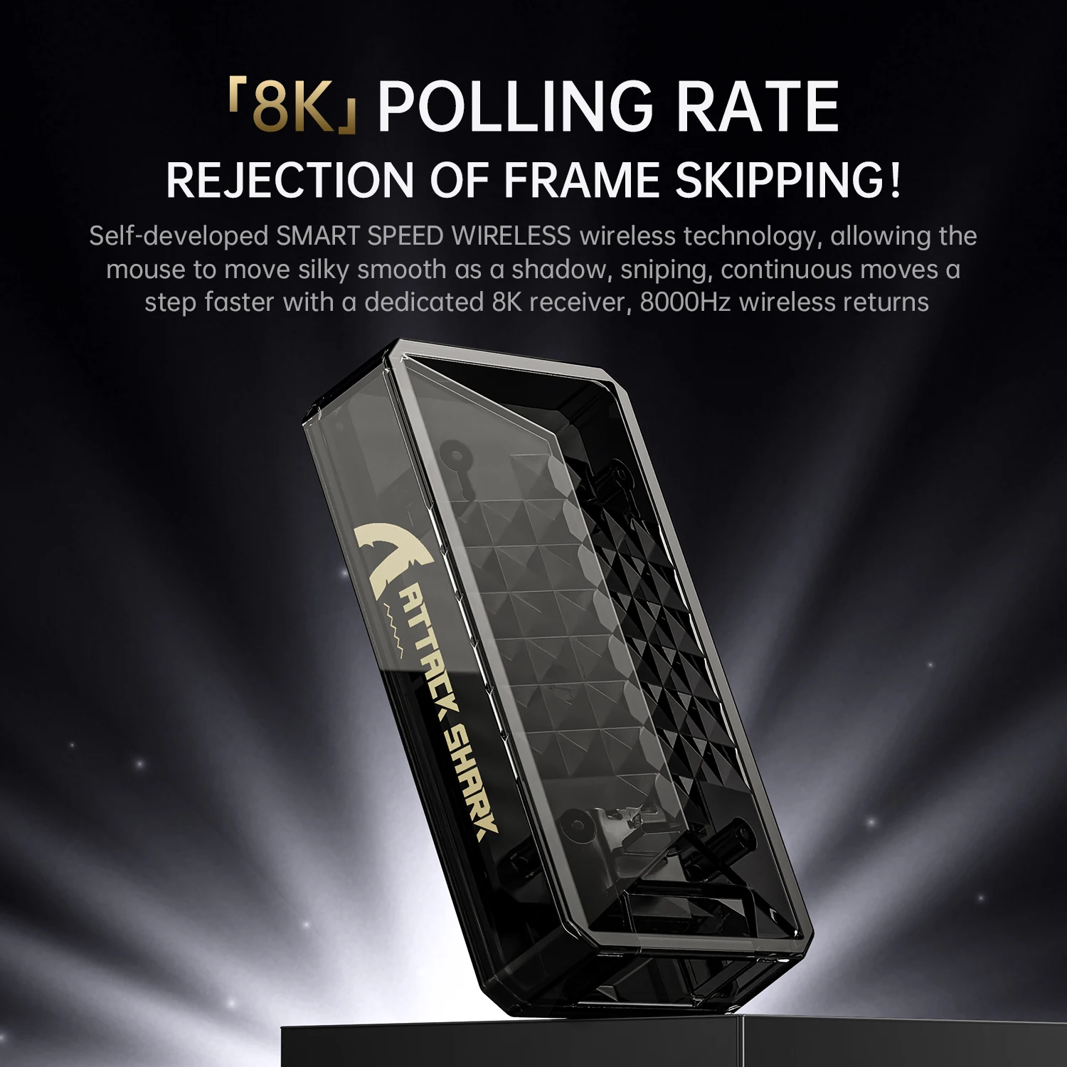 ATTACK SHARK X8PRO トライモード ワイヤレス ゲーミング マウス、55g