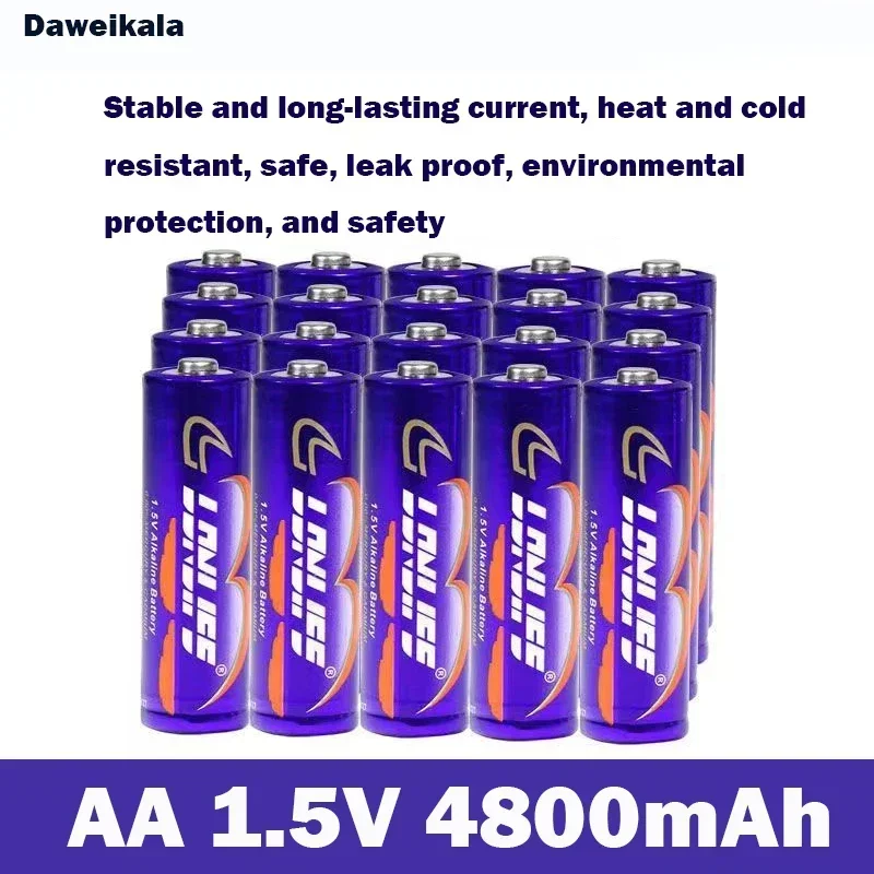 1.5V AA rechargeable battery 4800mah AAA 1.5V new alkaline rechargeable battery, suitable for LED light toys MP3