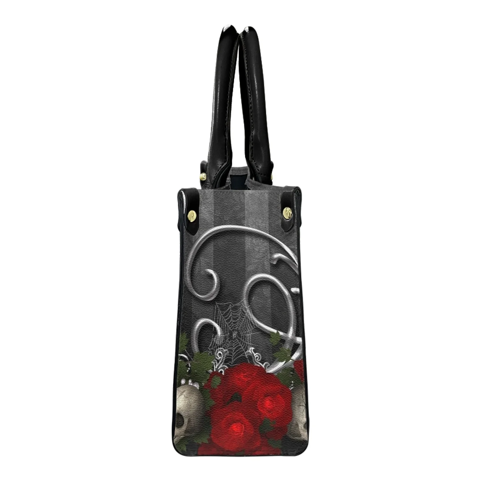 Belidome Sugar Skull Rose Design Luxury Purses and Handbags for Women's Top Handle Satchel Shoulder Bags Messenger Tote Bag
