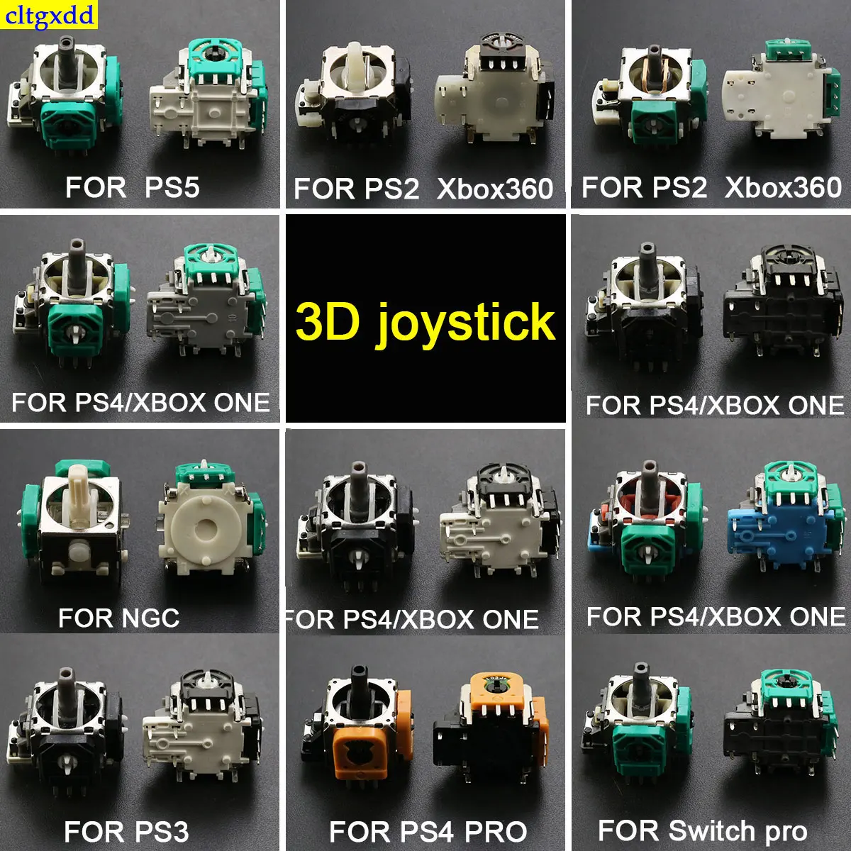 

1 Piece 3D Analog Thumbstick for PS2 PS3 PS4 PRO NGC Sensor Potentiometer Repair Parts for Xbox ONE Xbox360 Controller Gamepad J