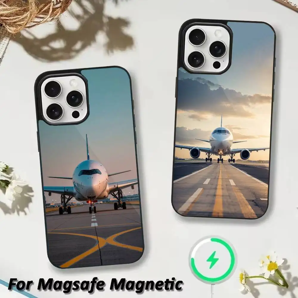 

cool Airplane Phone Case For iPhone 17,16,15,14,13,12,Plus,Pro,Max for Magsafe Magnetic Wireless Charging