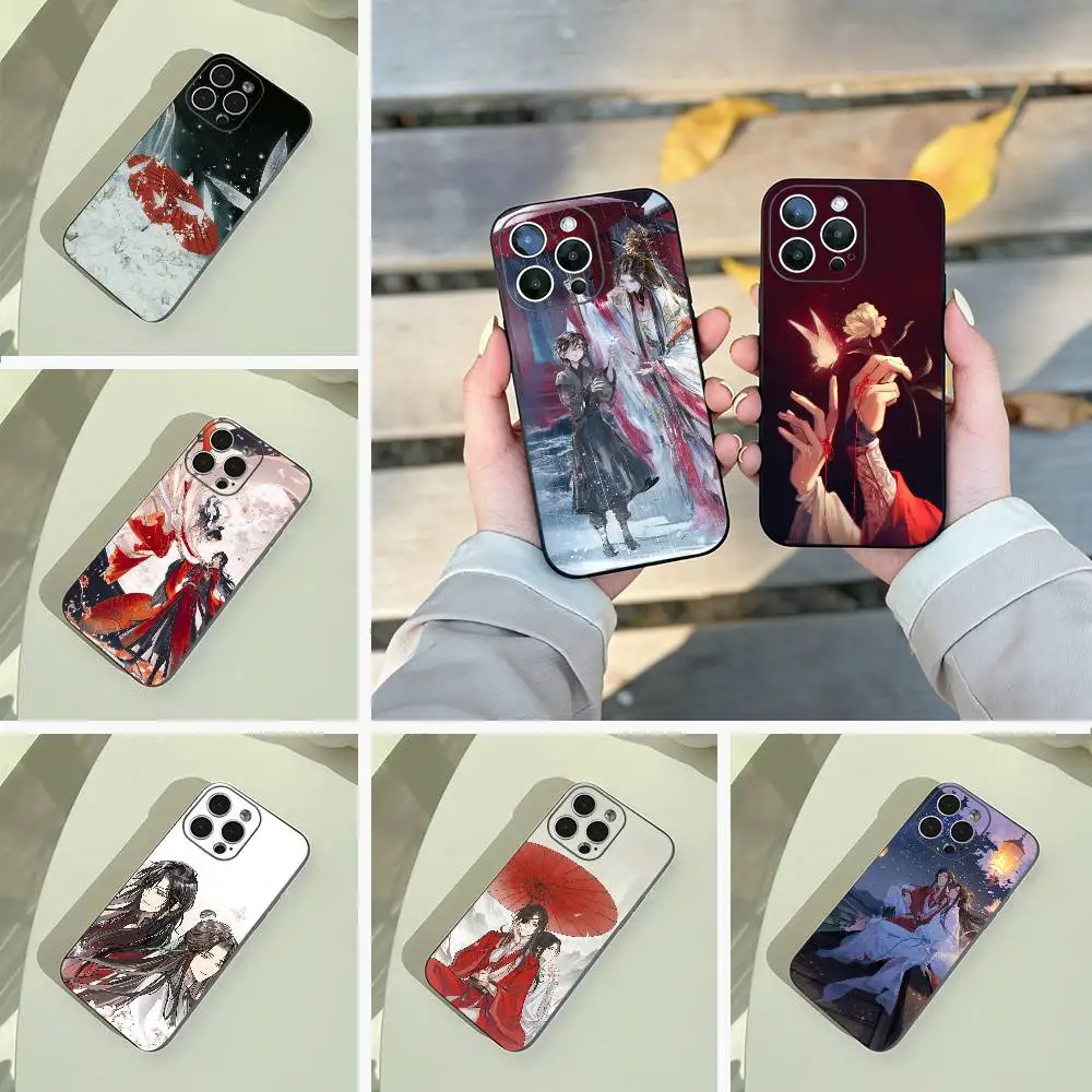 

H-Heaven- Official's- Blessing Phone Case For iPhone 17,16,15,14,13,12,11 Pro Max, Lightweight and practical Soft Black Cover