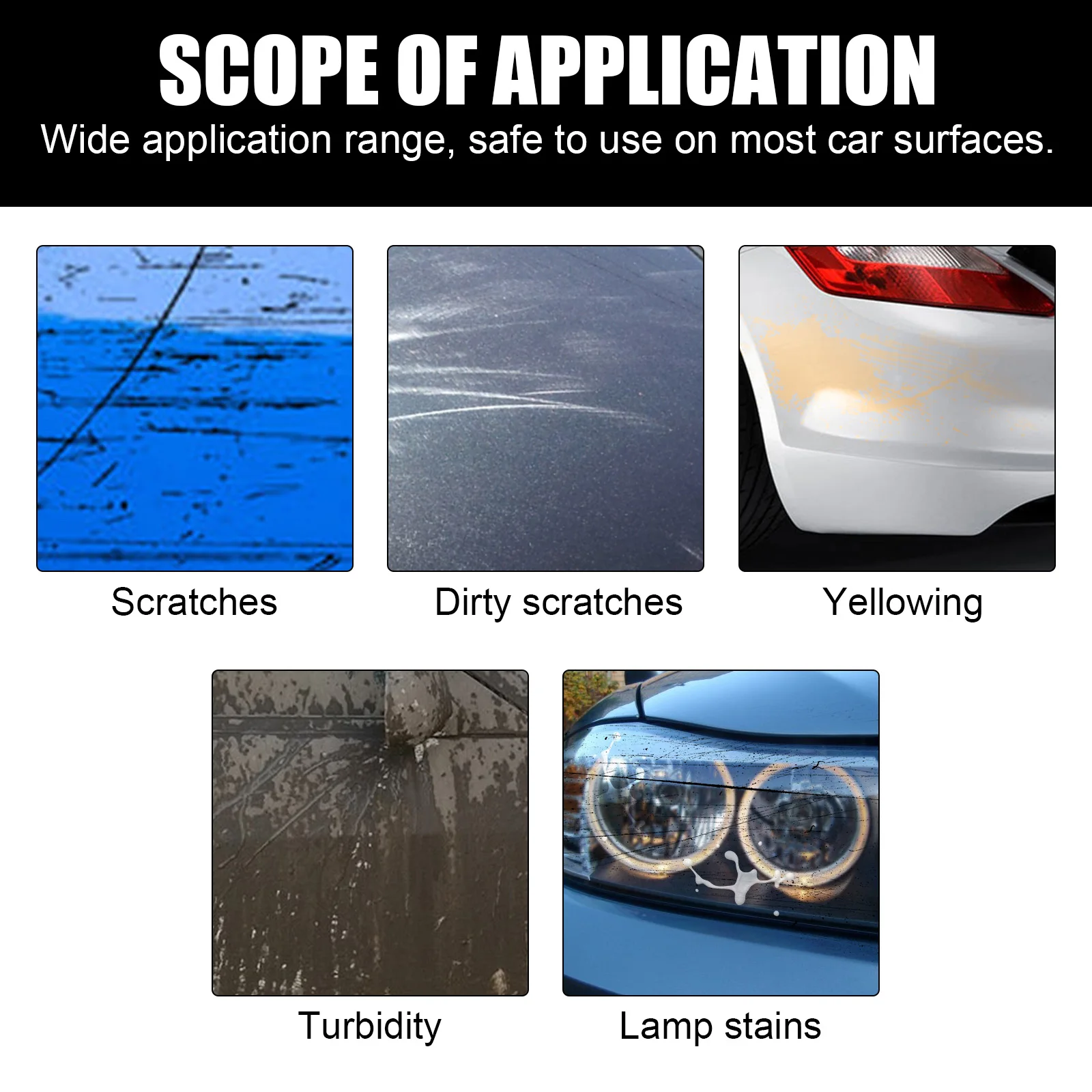 HOMONTH سيارة خدش إصلاح لصق السيارات دوامة الخدوش مزيل الشمع السيارات الجسم طحن تلميع مجمع أدوات نظافة عالمية