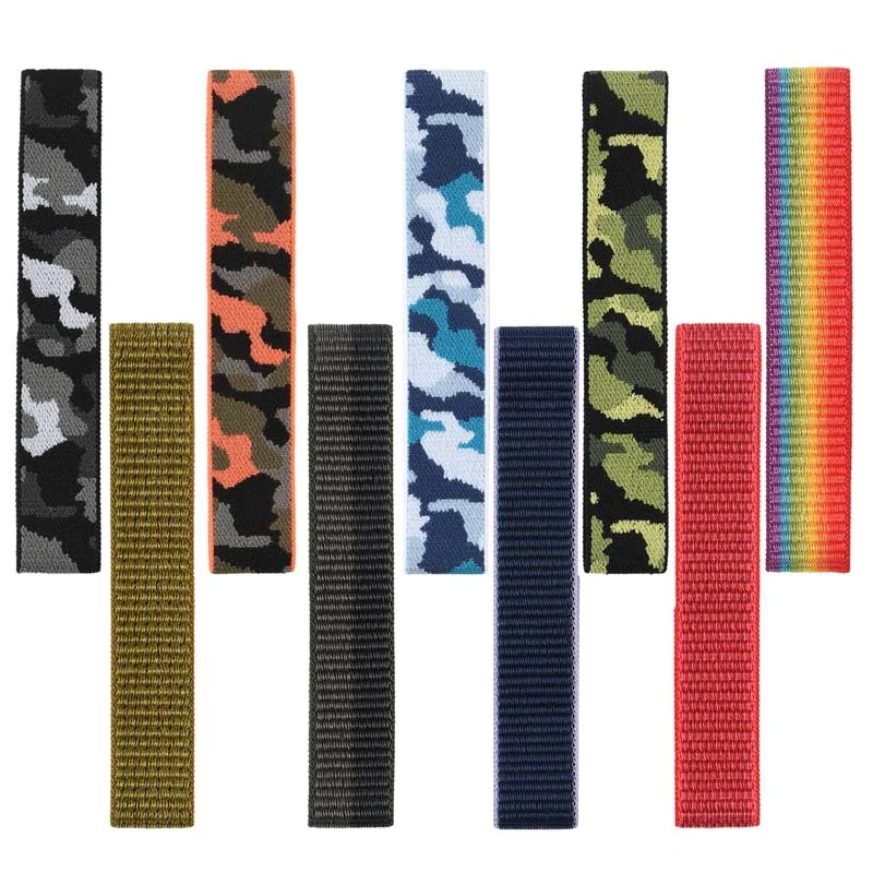 Hit Stitching Color Velcro Nylon Strap For Suunto Nautic S Dive Watch Lightweight Hook and Loop Fastener Quick Release Wristband