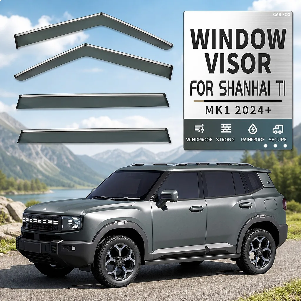 

For Jetour Shanhai T1 2024+ Car Window Visor Rain Sun Shade Awning Windshield Side Auto Accessories