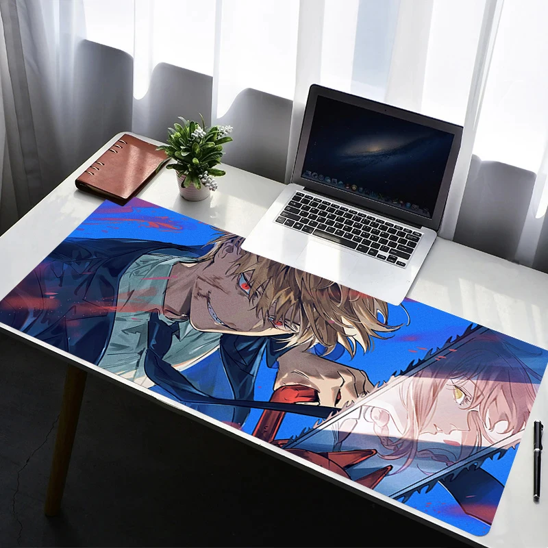 

Mouse Pad Laptop C-chainsaw Man Denji Rubber Extended Desktop Mat Computer Gamer HD Mousepad PC Gaming Accessories Keyboard Pad