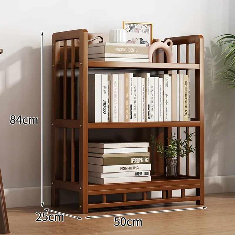 Design Wooden Bookcase Accessories Office Vintage Industrial Organizers Storage Display Mueble Esquinero Furniture Living Room