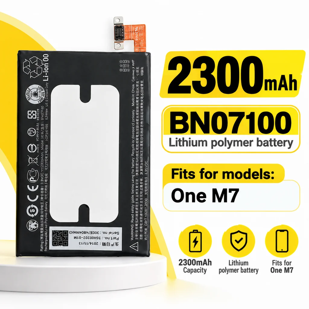 BN07100 2300mAh Lithium Replacement Battery For HTC ONE M7 801E 801S/N/V/U 802D 802W 802T HTL22 ONE J Mobile Phone Repair