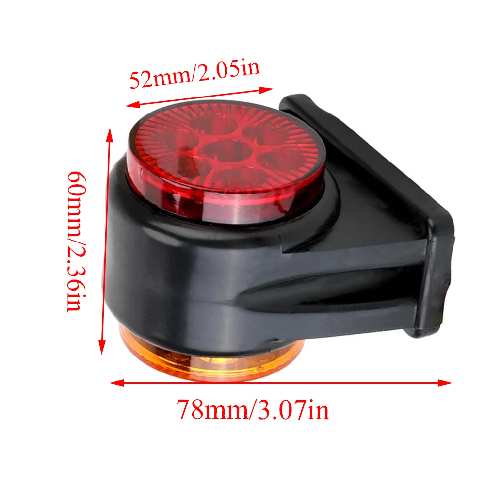 12V 24V Truck Position Corner Side Marker Light LED Trailer Turn Signal Lamp Brake Parking Boat Marine Lorry Caravan Accessories
