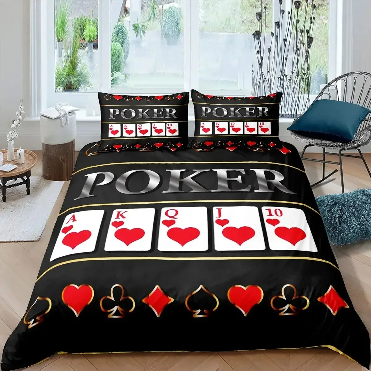 poker-king-queen-housse-de-couette-moderne-jeu-de-cartes-ensemble-de-literie-gamer-jouant-housse-de-couette-jeu-athletisme-polyester-housse-de-couette