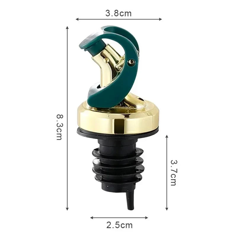 3/6Pcs Oil Bottle Nozzle Wine Liquor Dispenser Seal Leak-proof Oil Bottle Stopper Cap Flip Top Sprayer Kitchen Accessories