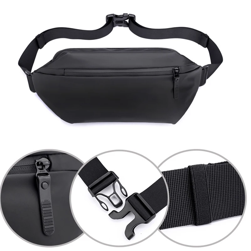 New Outdoor Casual Fashion Waist Bag Men's Shoulder Crossbody Bag Multi-purpose Waterproof Travel Chest Portable and Durable