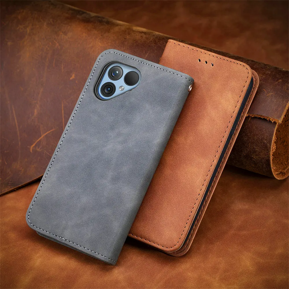 FairPhone5 6 5G Flip Case Leather Smooth Wallet Card Funda dla Fair Phone 6 Case 360 Protect Book Shell FairPhone 5 Fair Phone5 — zdjęcie produktu 6