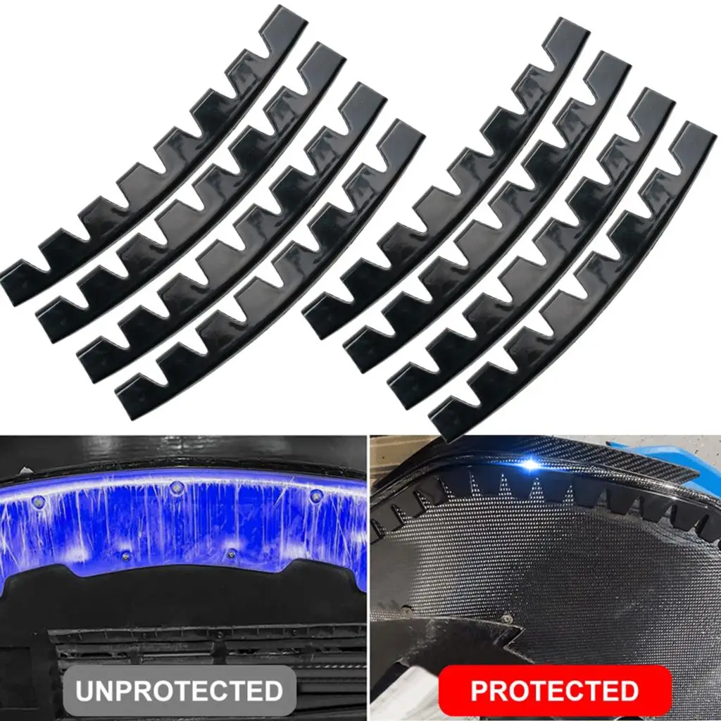 8PCS SPORT Universal Auto Frontschürze Schutz Chassis Anti-Scratch Anti-Skid Kit Kratzen Schutz Skid Platte DIY mit Pre-Attach – Detail 4