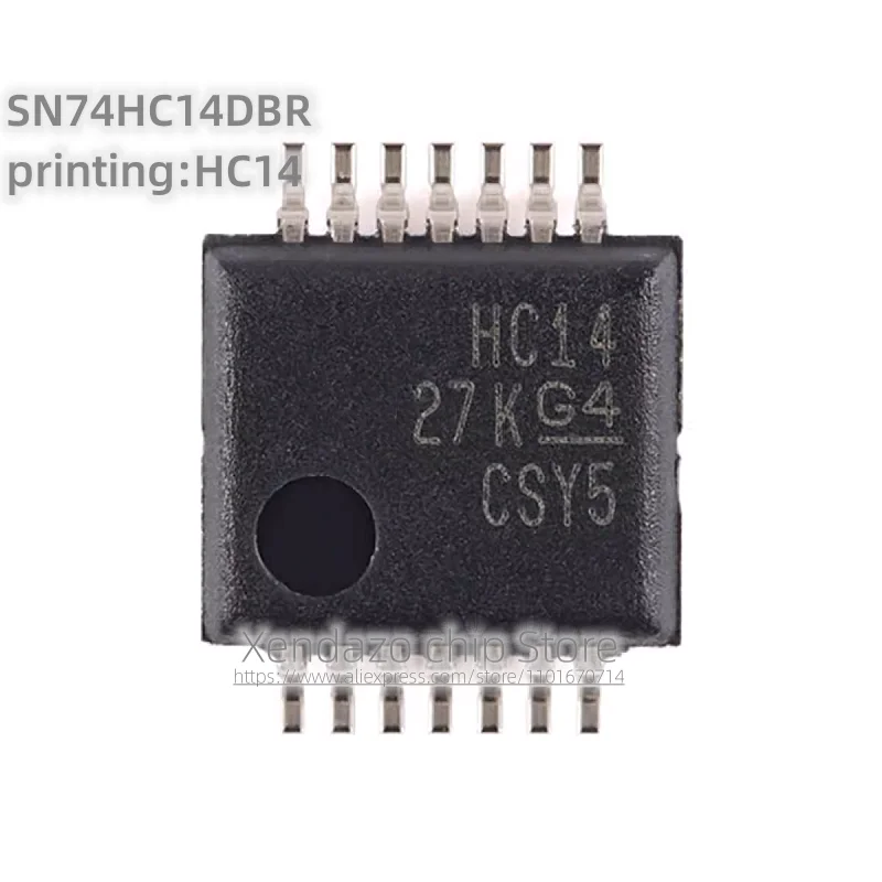 10pcs/lot SN74HC14DBR printing HC14 SSOP-14 package Original genuine Six channel Schmitt triggered inverter chip