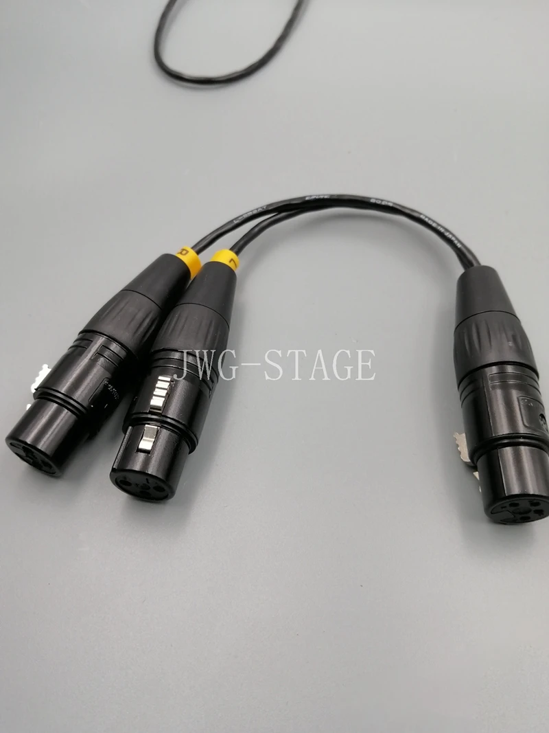 Four Core XLR To Dual Three Core XLR One To Two Conversion Cable Audio Cable
