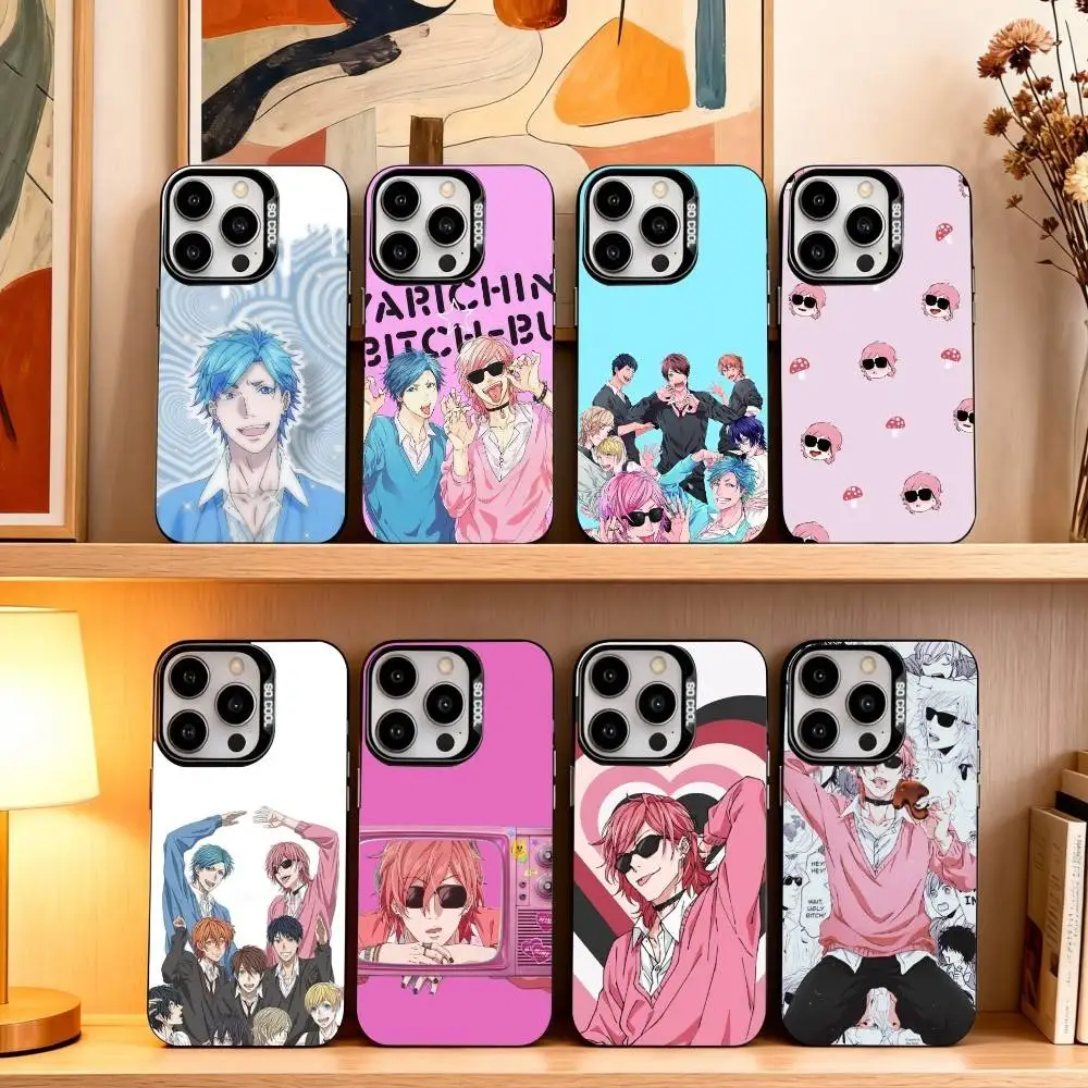 

A-Ayato Yuri Y-Yarichin Club Phone Case For iPhone17,16,15,14,13,12,11 Plus,Pro Max Black Candy silver phone case