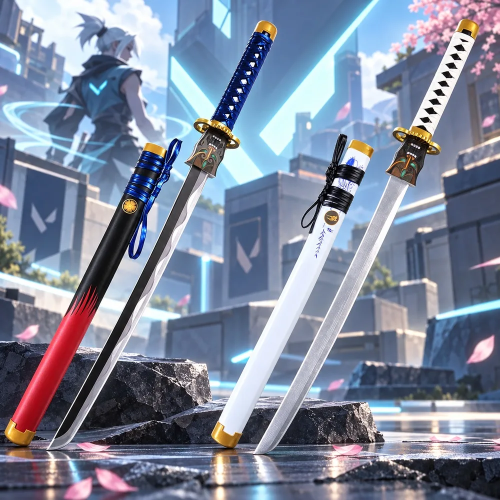 80cm Onimaru Kunitsuna Katana Anime Valorant Cosplay Prop Sword Ninja Knife Real Size Japanese Katana Original Samurai Sabre Toy