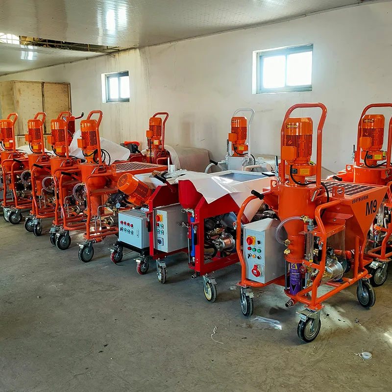 Wall Mortar Cement Spray Plaster Machine Putty Fireproof Coating Spraying Machine Fully Automatic Gypsum Spraying Machine