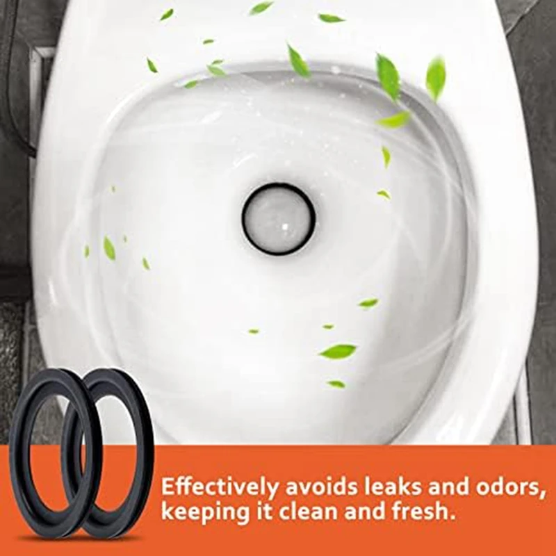 2Pcs RV Toilet Seal Kit Perfect Replacingfor 300/310/320 RV Toilet Parts Solve The Leakage Problem Durable Easy Install