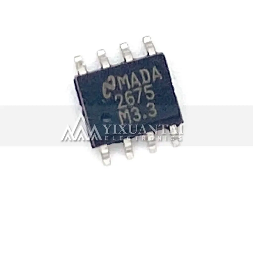 10pcs/Lot  LM2675MX-3.3 LM2675MX-3.3/NOPB LM2675M-3.3  2675M3.3【Conv DC-DC 8V to 40V Step Down Single-Out 3.3V 1A】8-SOIC  New